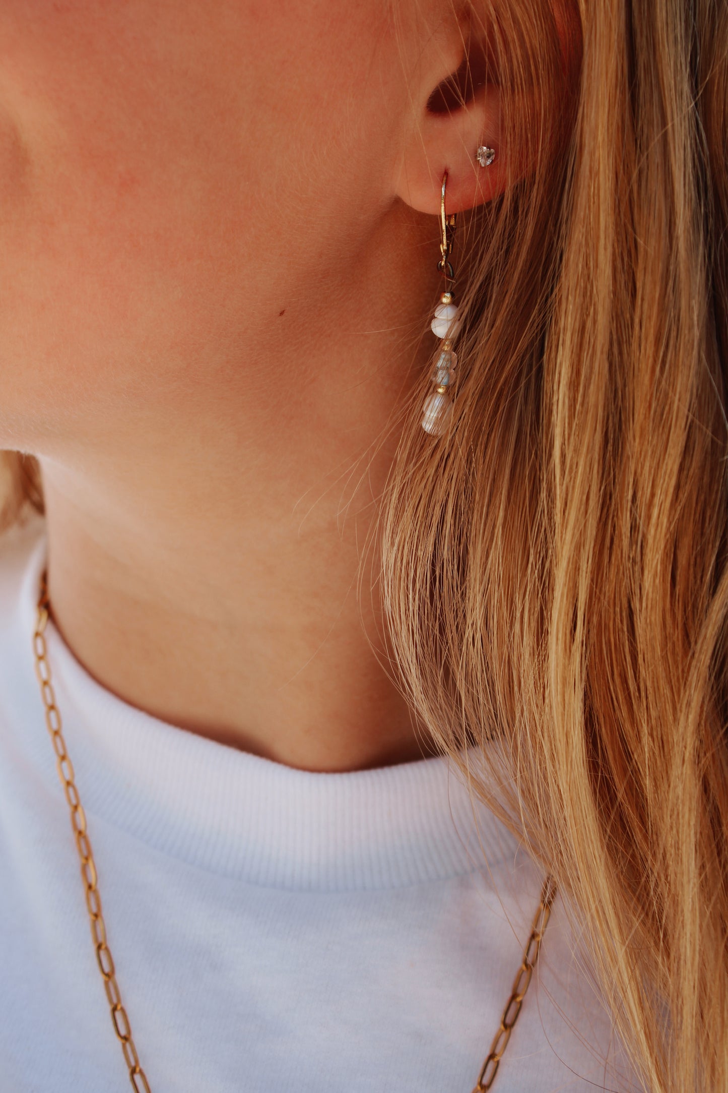 living water drop earrings