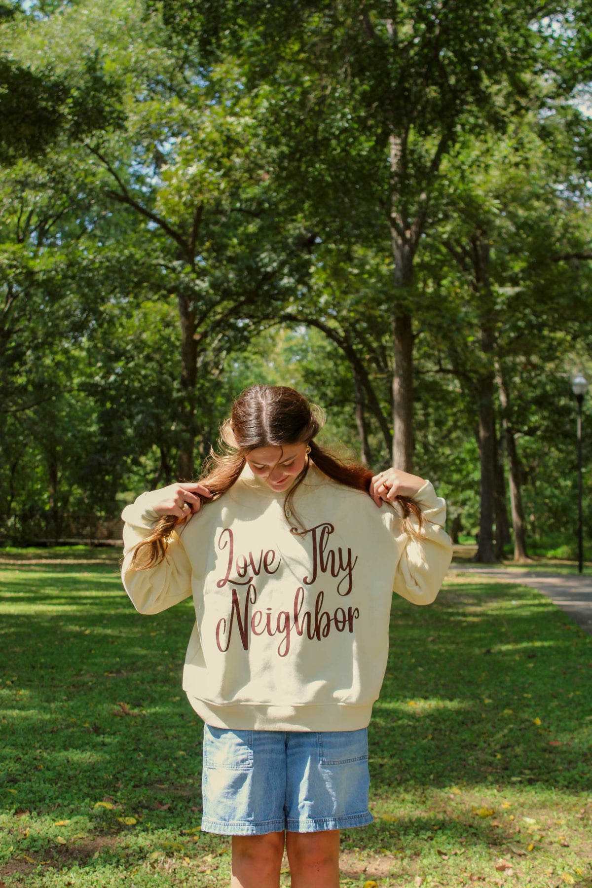 Love Thy Neighbor Mockneck